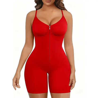 Soft Stretch Women Body Shaper Zip Up Tummy Control Daily Wear Shapewear