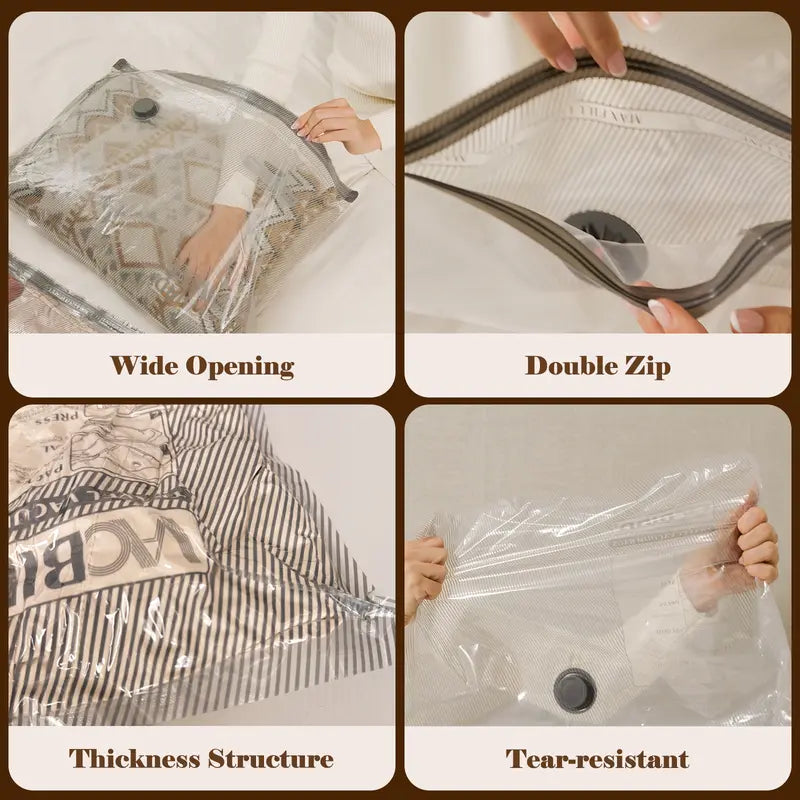 Carry-on Vacuum Compression Bags Set with Wireless Pump, 15 PCS